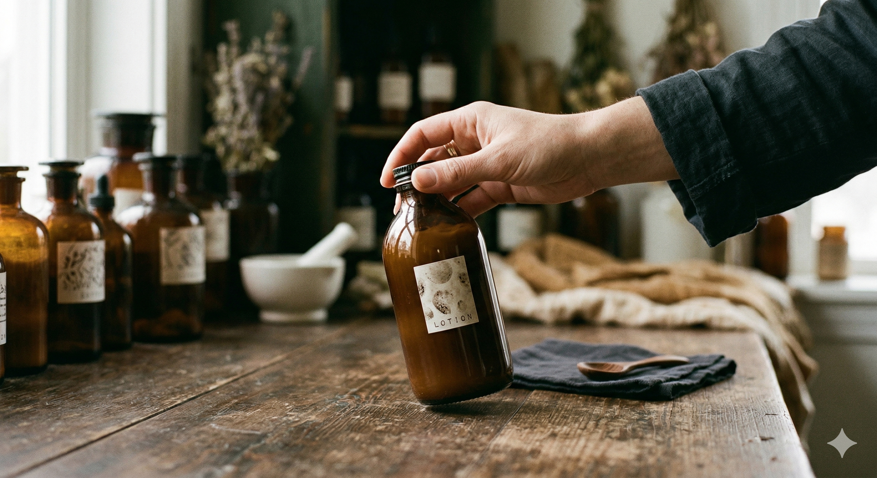 Some posit the darksome lotion to be less than burry.